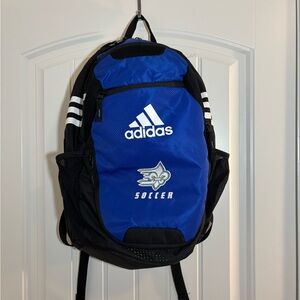 Adidas Black and Blue Soccer Backpack